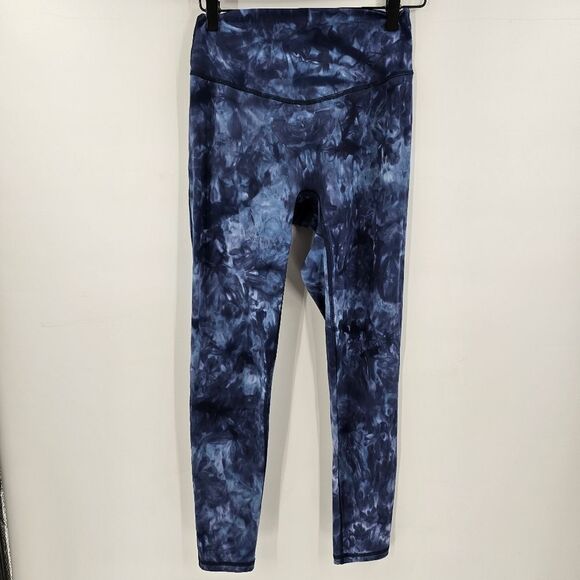 Gymshark elevate medium Blue Tie-Dye Leggings high waist gym workout running - Picture 3 of 7